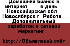 Домашний бизнес в интернет, 100$ в день! - Новосибирская обл., Новосибирск г. Работа » Дополнительный заработок и сетевой маркетинг   